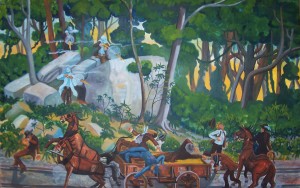 Mullin Massacre The Mullins Massacre, 1892. I n the spring of 1892, five people out of a party of seven were killed and robbed by three masked men just inside the Kentucky-Virginia border.