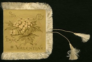 Furry valentine card111 Example of a booklet-style Victorian valentine