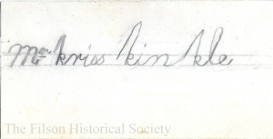 Mary Jesup Sitgreaves cover 18 Dec 1863 Envelope of letter from Mary Jesup Sitgreaves to "Mr. Kriss Kinkle"