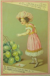 girl with grapes