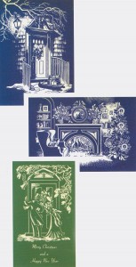 Ewen cards Christmas Cards designed by Carrie Douglas Dudley Ewen. Filson Museum Collection