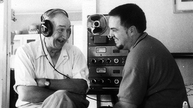 Wade Ward with Alan Lomax, c. 1960