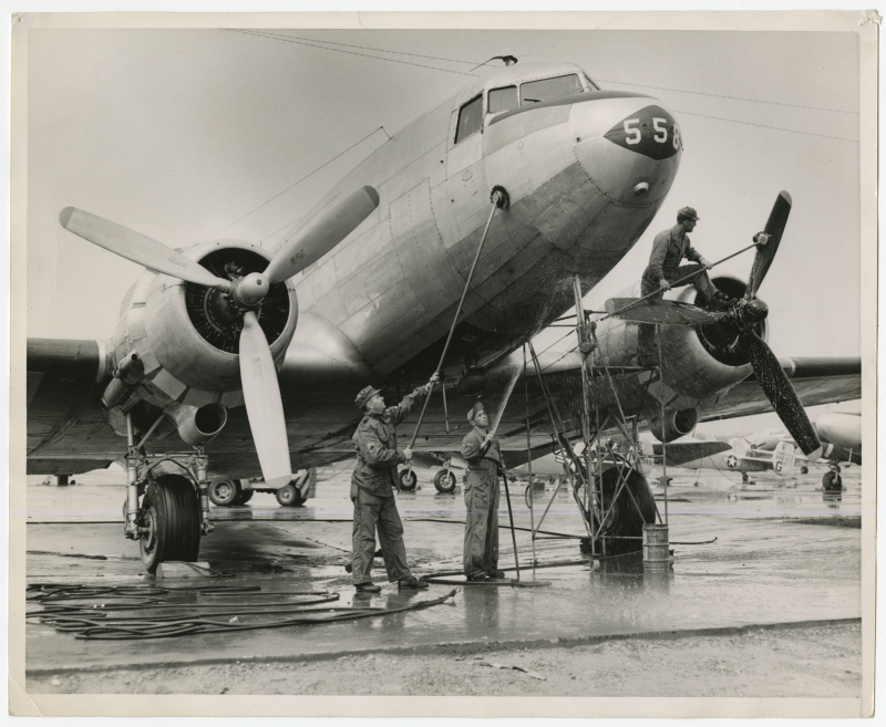 C-47 Transport Plane. Al Blunk Photograph Collection (996PC13-511)