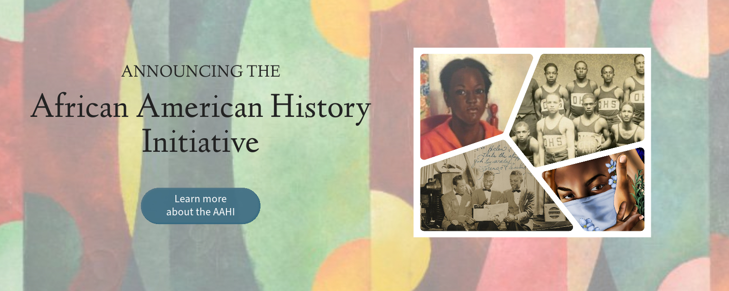 Announcement for the African American History Initiative at the Filson. Images of African American collections and links to more information.