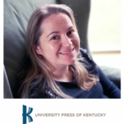 Image of Ashley Runyon Director of the University Press of Kentucky. UPK logo