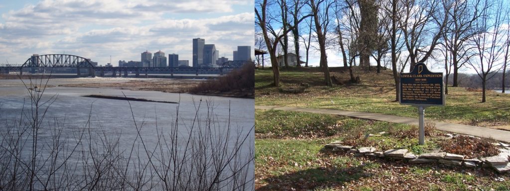 In October 1803 the Clark farm at Point of Rocks (present day Clarks Point) on the east side of Clarksville served as the base camp for the nucleus of the Corps of Discovery.