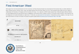 Screenshot of the First American West website