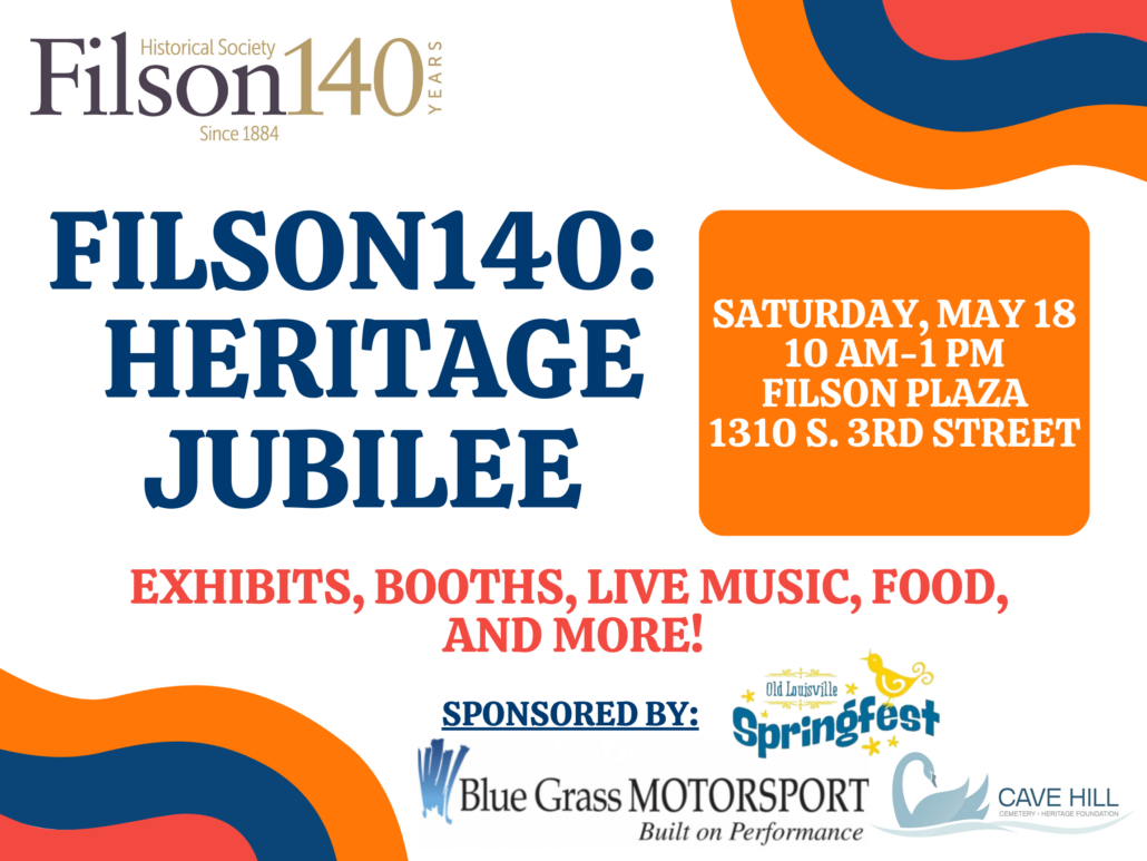 Poster for the Filson140: Heritage Jubilee.