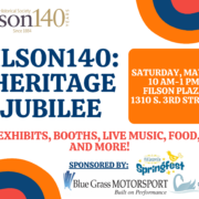 Poster for the Filson140: Heritage Jubilee.