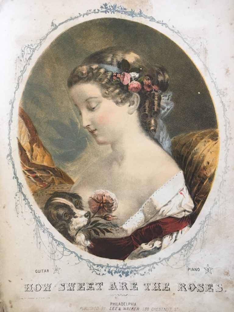 “How Sweet Are the Roses” (c. 1850s). SHEET MUSIC COLLECTION