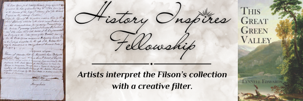 Text reads "History inspires fellowship". Image of book and manuscript.