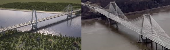 Aerial views of the recently opened Lewis and Clark Bridge across the Ohio at Louisville. Courtesy of insiderlouisville.com