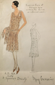 A Spanish Beauty Fashion Plate ca. 1930, from Mary Cummings 