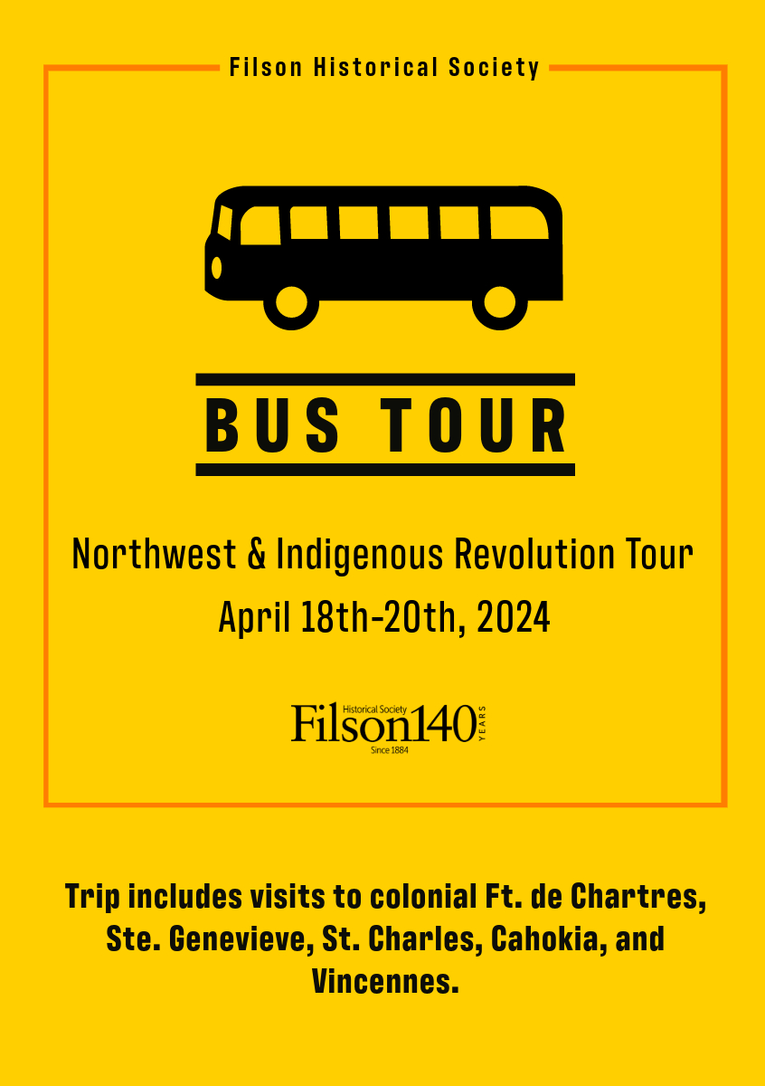 Poster for the Filson Bus Tour of Northwest and Indigenous Revolution.