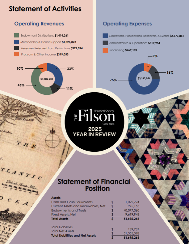 2025 Filson Year in Review Info sheet