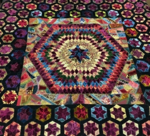 Image of patterned quilt in the Filson Collection